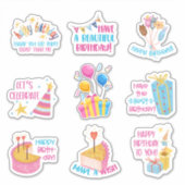 Stickers Joyeux anniversaire (Devant)
