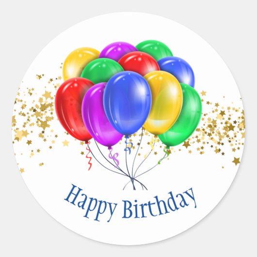 Stickers Joyeux anniversaire (Devant)