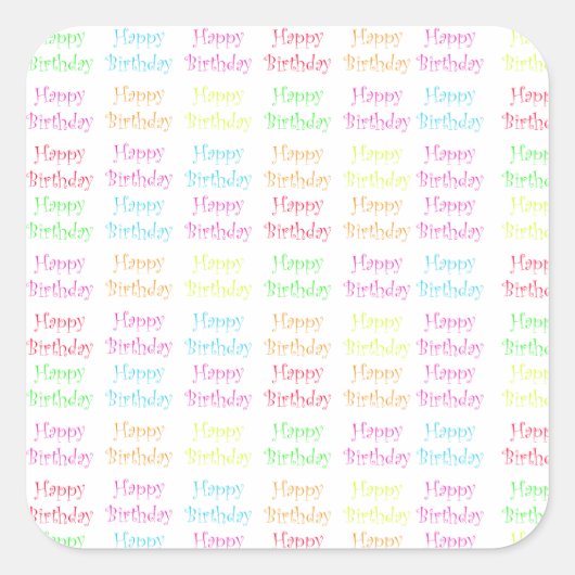 Stickers Joyeux anniversaire (Devant)