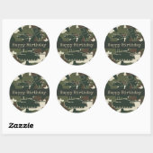 Stickers Joyeux Anniversaire - Camouflage militair (Feuille)