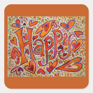 Stickers Joyeux Art Décal Word Inspirationnel