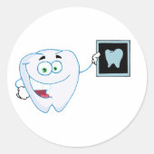 Stickers Joyeux dents blanches (Devant)