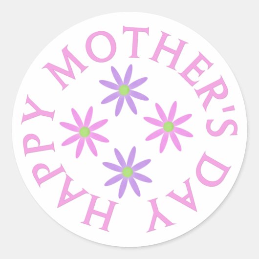Stickers Joyeux Fête des Mères (Devant)