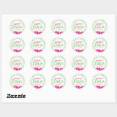 Stickers Joyeux Fleur de Pâques (Vert Rose) (Feuille)