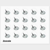 Stickers Joyeux narval (Feuille)