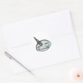 Stickers Joyeux narval (Enveloppe)