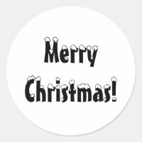 Stickers Joyeux Noël, Étiquettes ronds, Noël