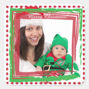Stickers Joyeux Noël Famille Photo