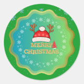 Stickers Joyeux Noël - Festive Holiday Design (Devant)