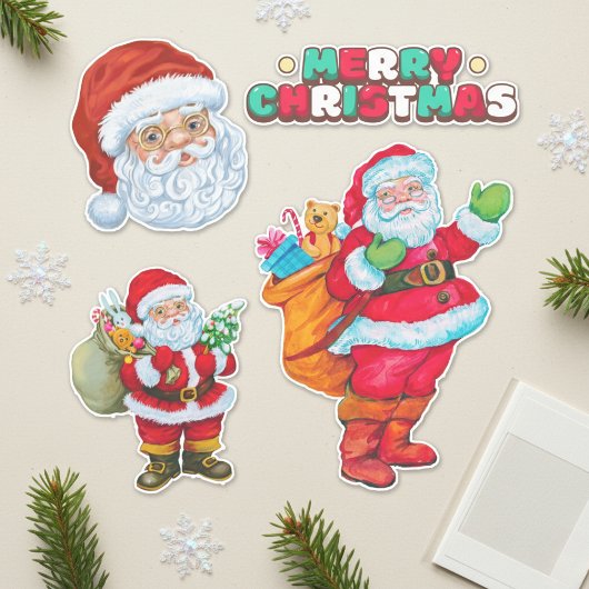 Stickers Joyeux Noël Père Noël