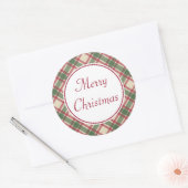 Stickers Joyeux Noël Plaid (Enveloppe)