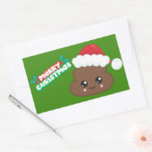 Stickers Joyeux Noël Poop Emoji (Enveloppe)