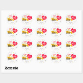 Stickers Joyeux Saint Valentin (Feuille)