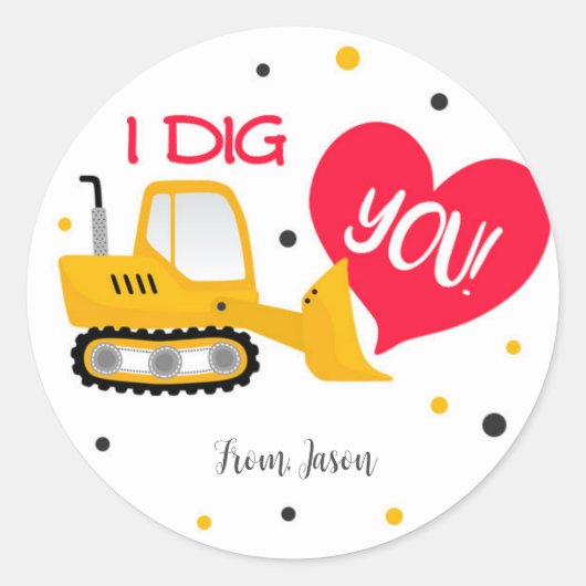 Stickers Joyeux Saint Valentin (Devant)