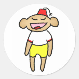 Stickers Joyeux Singe