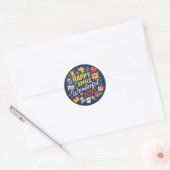 Stickers Joyeux sourires Classic Round (Enveloppe)