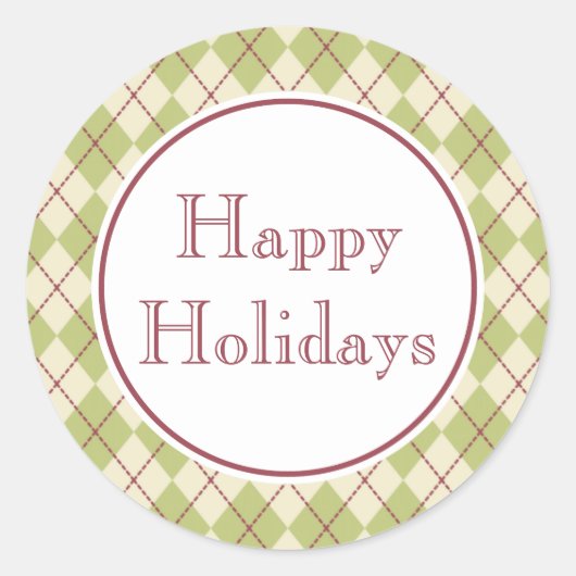 Stickers Joyeux Vacances (Devant)