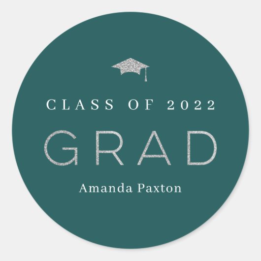 Stickers Joyful Grad Grad Graduation ou Sceaux Env (Devant)