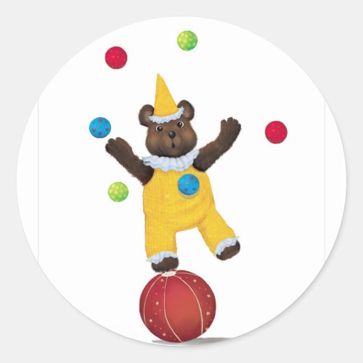 Stickers Juggle Teddy Bear (Devant)