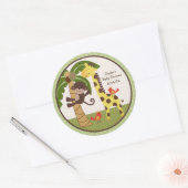 Stickers Jungle Pals/Animaux/Toppers Cupcake (Enveloppe)