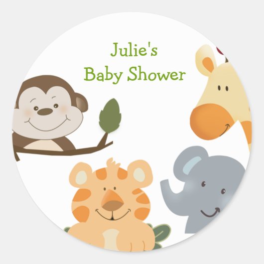 Stickers JUNGLE SAFARI Round Favoriser (Devant)