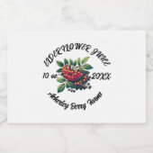 stickers JUS ELDERFLOWER pour bocaux (Étiquettes simples)