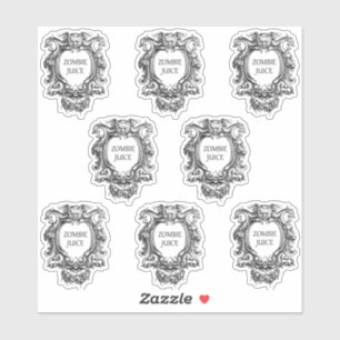 Stickers Jus Zombie Halloween 1,5 po x 2 po