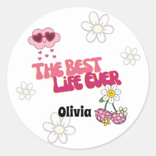 Stickers JW Retro Best Life Ever pour soeurs