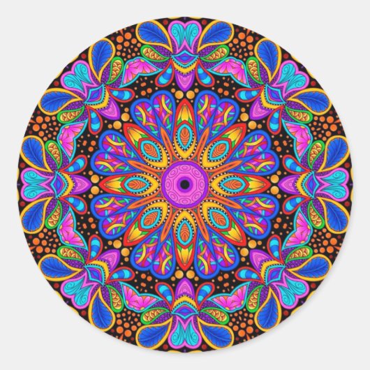 Stickers Kaleidoscope Mandala (Devant)