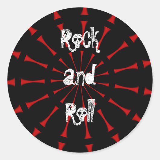 Stickers Kaleidoscope Rock and Roll (Devant)