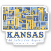 Stickers - Kansas: Ad Astra per Aspera (Voorkant)