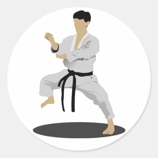 Stickers Karate Pose (Devant)