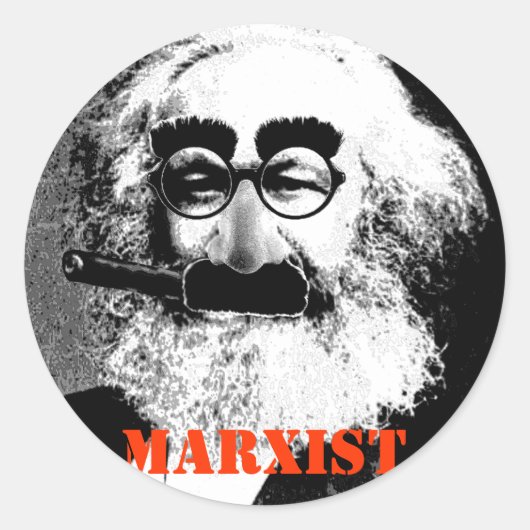 Stickers Karl "MARXIST" feuille de 20 (Devant)