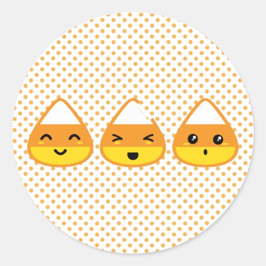 Stickers Kawaii Candy Corn (Devant)