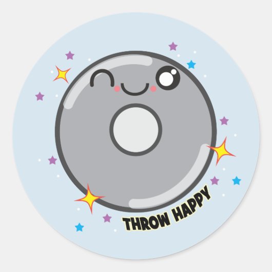 Stickers Kawaii Discus Thrower Cadeau (Devant)