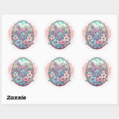 stickers Kawaii floral style dessin animé illustré (Feuille)