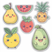 Stickers Kawaii Fruits (Devant)