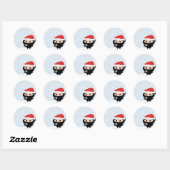 Stickers Kawaii Ninja Père Noël (Feuille)