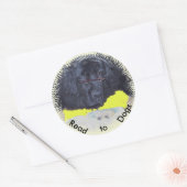 Stickers~ Kinder Therapie Hond programma Ronde Sticker (Envelop)