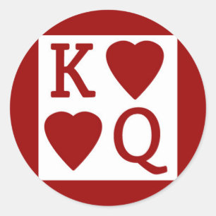 Stickers King et Queen of Hearts