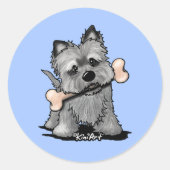 Stickers KiniArt Cairn Bone Appetit (Devant)