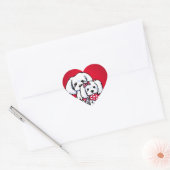 Stickers KiniArt Gully & Gidget Red Heart (Enveloppe)