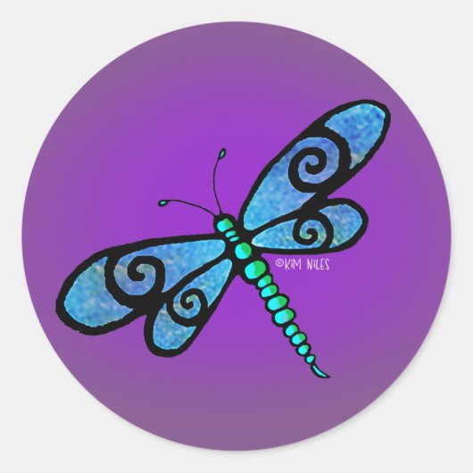 Stickers KiniArt libellule (Devant)