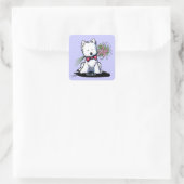 Stickers KiniArt Westie Valentine (Sac)