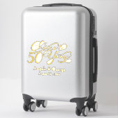 Stickers Kiss-Cut pour 50 ans (Sur valise)
