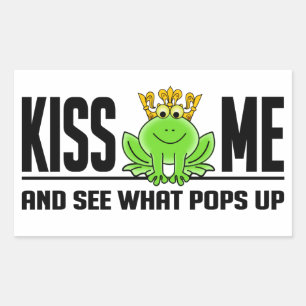stickers KISS ME Frog