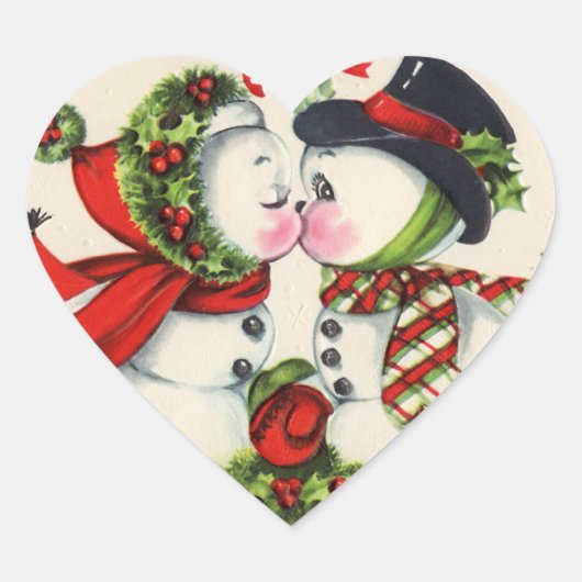 Stickers Kiss Snowman (Devant)