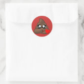Stickers Kissy Face Love Poop Emoji (rouge) (Sac)
