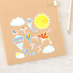 Stickers Kite Watercolor