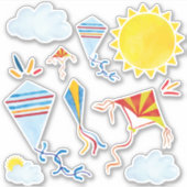 Stickers Kite Watercolor (Devant)